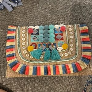 Unique clutch crossbody bag